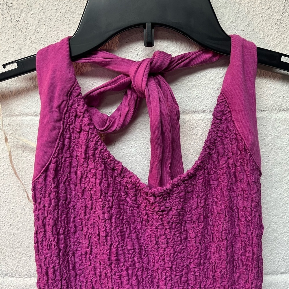 Free People  Sea Foam Midi Dress in Rose Violet | Small - Picture 5 of 8
